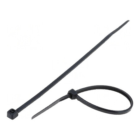 Colier de strângere poliamidă 120mm negru 78,5N | Electronic-mag.ro | Componente Electronice