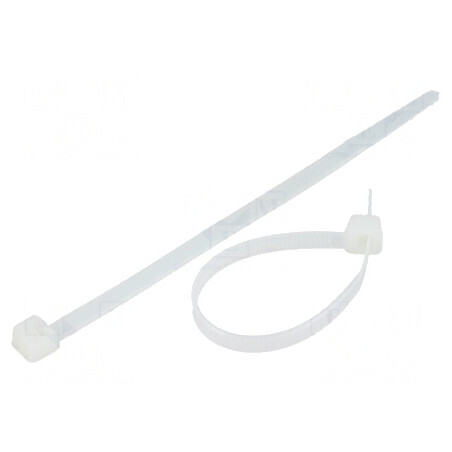 Colier de strângere poliamidă 120mm 4,8mm 222N naturală | Electronic-mag.ro | Componente Electronice