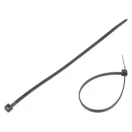 Colier de strângere poliamidă 180mm 3,6mm 177N negru | Electronic-mag.ro | Componente Electronice