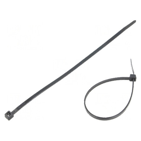 Colier de strângere poliamidă 180mm 3,6mm 177N negru | Electronic-mag.ro | Componente Electronice