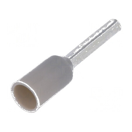Vârf tub capăt izolat cupru 0,75mm2 8mm gri | Electronic-mag.ro | Componente Electronice