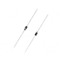 Diodă redresoare THT 200V 1A Ammo Pack Ifsm 27A A405 Ir 5uA | Electronic-mag.ro | Componente Electronice