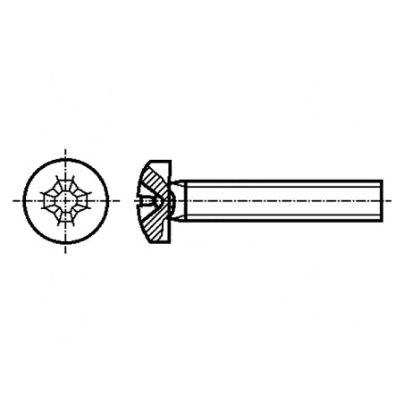 Şurub M2,5x10mm Cap Rotund Phillips PH1 Oţel Zincat | Electronic-mag.ro | Componente Electronice