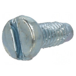 Şurub metal 2,5x6 cap rotund crestat 0,6mm oţel călit | Electronic-mag.ro | Componente Electronice
