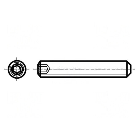 Şurub M4x5 0,7 HEX 2mm fără cap imbus oţel zincat DIN 913 | Electronic-mag.ro | Componente Electronice