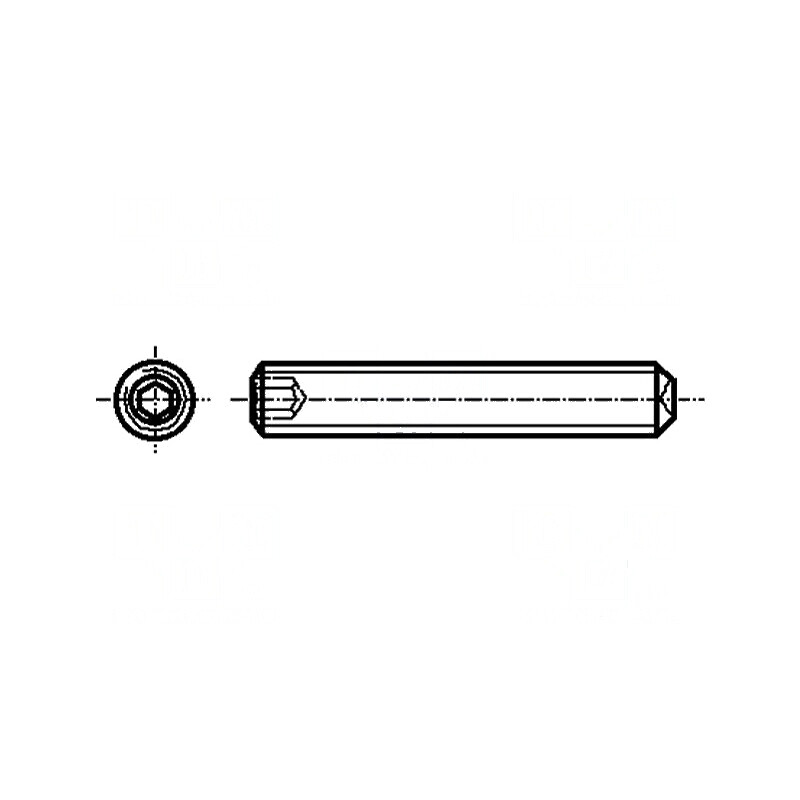 Şurub M4x5 0,7 fără cap imbus HEX 2mm oțel inoxidabil A2 | Electronic-mag.ro | Componente Electronice