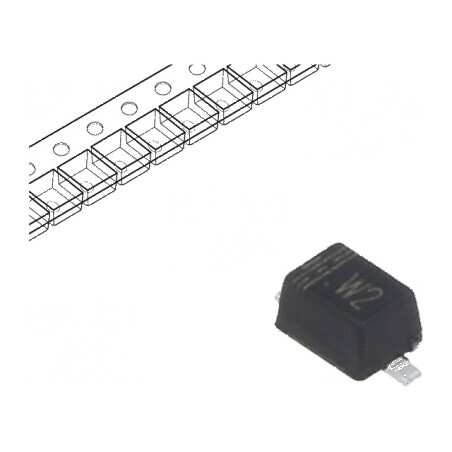 Diodă SMD 100V 250mA 6ns SOD323 Ufmax 1,25V 200mW | Electronic-mag.ro | Componente Electronice