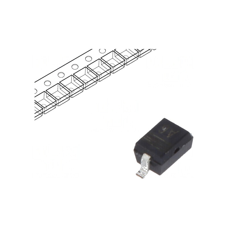 Diodă SMD 100V 250mA 4ns SOD323 Ufmax 1,25V 400mW | Electronic-mag.ro | Componente Electronice