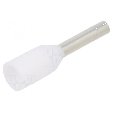 Vârf tub de capăt izolată cupru 0,5mm² 6mm cositorit crimpat | Electronic-mag.ro | Componente Electronice