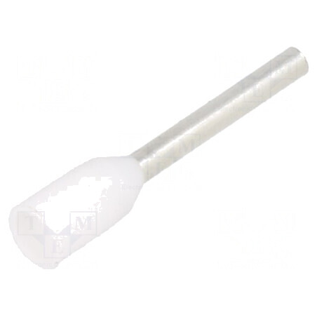 Vârf tub de capăt izolată cupru 0,5mm² 10mm cositorit albă | Electronic-mag.ro | Componente Electronice