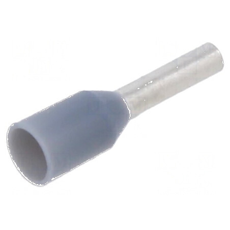 Vârf tub de capăt izolată cupru 0,75mm2 6mm gri | Electronic-mag.ro | Componente Electronice