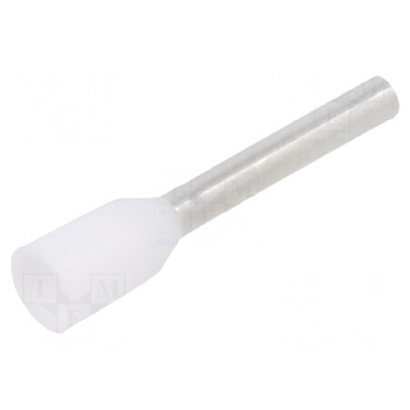 Vârf tub de capăt izolată cupru 0,75mm² 10mm cositorit albă | Electronic-mag.ro | Componente Electronice