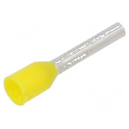 Vârf tub de capăt izolată cupru 1mm2 10mm cositorit crimpat | Electronic-mag.ro | Componente Electronice