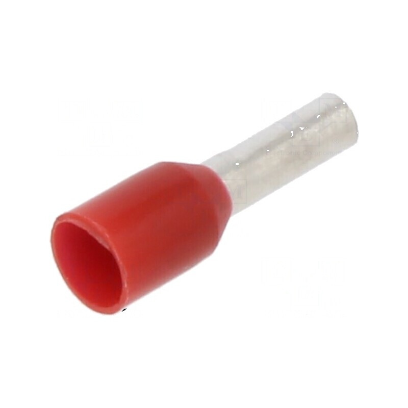 Vârf tub capăt izolată cupru 1,5mm2 6mm cositorit crimpat | Electronic-mag.ro | Componente Electronice