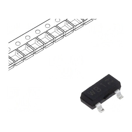 Diodă Zener 250mW 3,3V SMD SOT23 200mA | Electronic-mag.ro | Componente Electronice