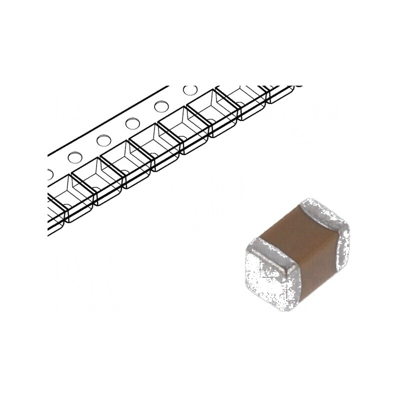 Condensator ceramic MLCC 100nF 10V X5R ±10% SMD 0402 | Electronic-mag.ro | Componente Electronice
