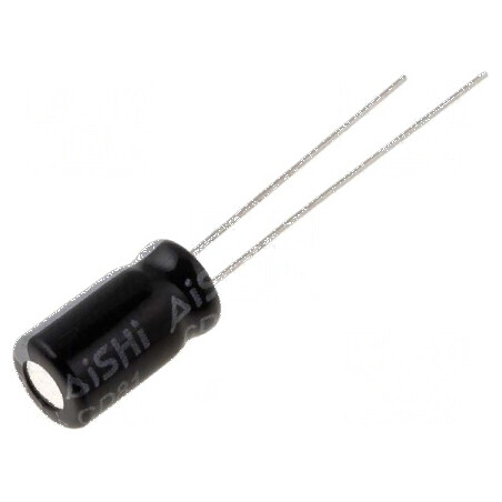 Condensator electrolitic THT 10uF 63V 6,3x11mm ±20% 2000h | Electronic-mag.ro | Componente Electronice