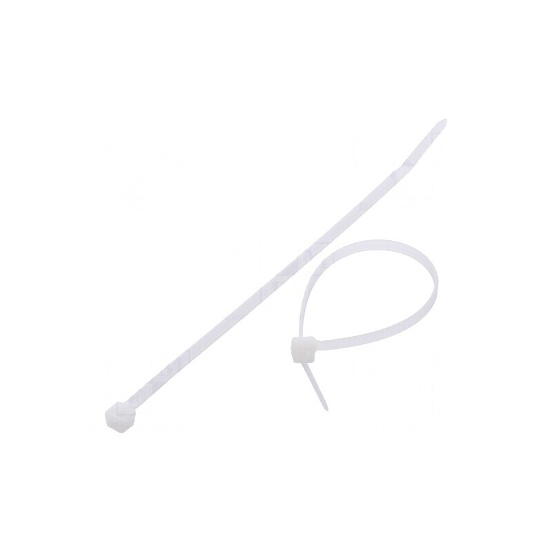 Colier de strângere poliamidă 150mm x 3,6mm 177N naturală | Electronic-mag.ro | Componente Electronice