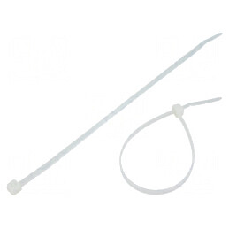 Colier de strângere poliamidă 180mm 3,6mm 177N naturală | Electronic-mag.ro | Componente Electronice