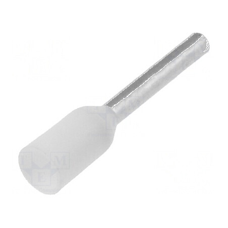 Vârf tub capăt izolată cupru 0,5mm2 8mm cositorit crimpat | Electronic-mag.ro | Componente Electronice