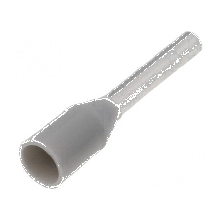 Vârf tub de capăt izolat cupru 0,75mm² 8mm gri cositorit | Electronic-mag.ro | Componente Electronice