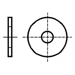Şaibă rotundă M4 D12mm h1mm Oţel A4 rezistent la acizi | Electronic-mag.ro | Componente Electronice