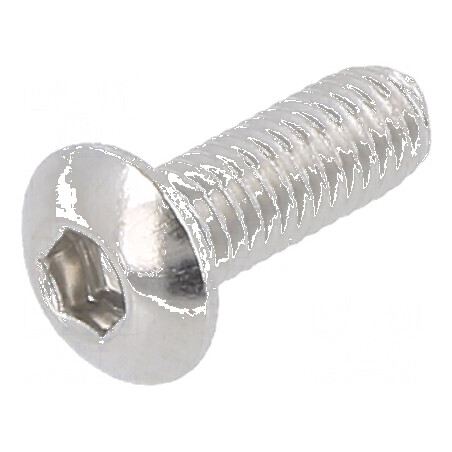 Şurub M3x8 Cap Buton Imbus HEX 2mm Oțel Inoxidabil A2 | Electronic-mag.ro | Componente Electronice