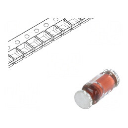 Diodă SMD 100V 300mA 4ns QuadroMELF Ufmax 1V 500mW | Electronic-mag.ro | Componente Electronice