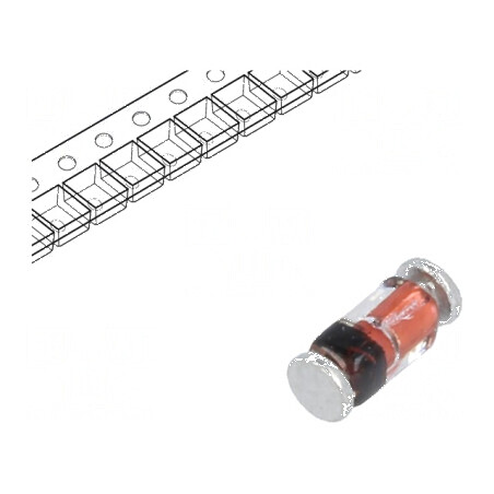 Diodă comutaţie SMD 100V 300mA 4ns QuadroMELF Ufmax 0,72V | Electronic-mag.ro | Componente Electronice