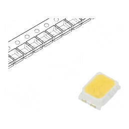 LED SMD 2216 Alb Rece 6-10lm 4900-5300K 90 120° 20mA | Electronic-mag.ro | Componente Electronice