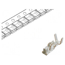 Pin mamă bronz-fosfor cositorit 0,08-0,33mm² 28AWG-22AWG XA | Electronic-mag.ro | Componente Electronice