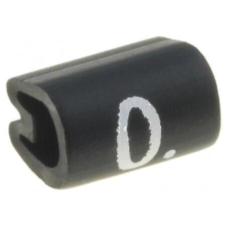 Markere Marcaj PVC neagră 0 2,5÷4mm -45÷70°C | Electronic-mag.ro | Componente Electronice