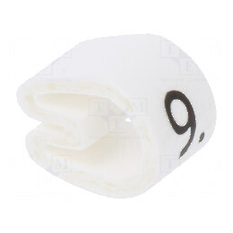Markere Marcaj PVC Albă 4,3-6,9mm 9 buc 45-70°C | Electronic-mag.ro | Componente Electronice
