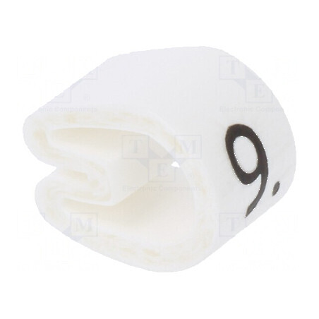 Markere Marcaj PVC Albă 4,3-6,9mm 9 buc 45-70°C | Electronic-mag.ro | Componente Electronice
