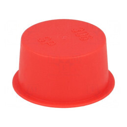 Obturator Corp roşie 37,8mm x 16,8mm LDPE SafeCAP | Electronic-mag.ro | Componente Electronice