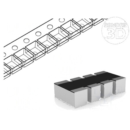 Rezistor SMD multipolar 4,7kΩ ±5% 62,5mW - 4 piese | Electronic-mag.ro | Componente Electronice