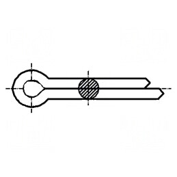 Cui spintecat oțel BN 912 1mm x 16mm DIN 94 ISO 1234 | Electronic-mag.ro | Componente Electronice