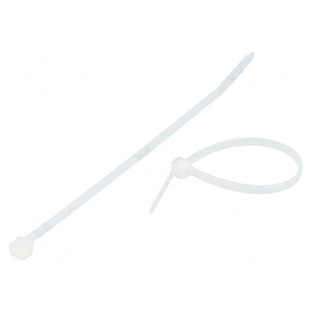 Colier de strângere poliamidă 120mm 2,5mm 80N naturală | Electronic-mag.ro | Componente Electronice