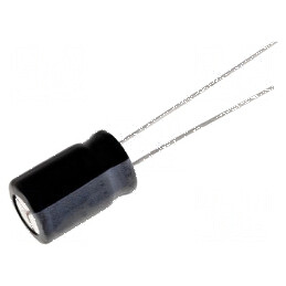 Condensator electrolitic THT 10uF 50V Ø5x11mm 2mm Raster | Electronic-mag.ro | Componente Electronice