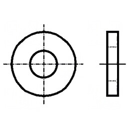 Şaibă rotundă M3 D9mm h1mm oțel inoxidabil A2 | Electronic-mag.ro | Componente Electronice