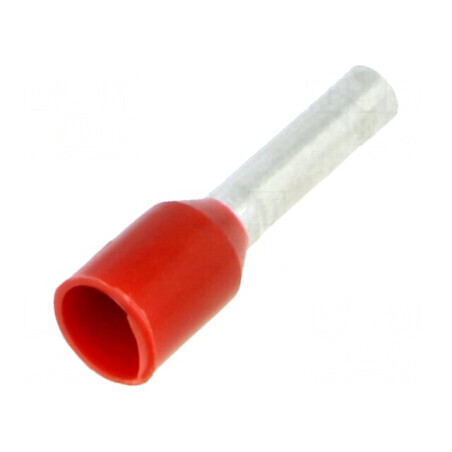 Vârf tub capăt izolată cupru 1,5mm2 8mm cositorit crimpat | Electronic-mag.ro | Componente Electronice