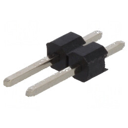 Conector şir pini tată 2 drept 2,54mm THT | Electronic-mag.ro | Componente Electronice