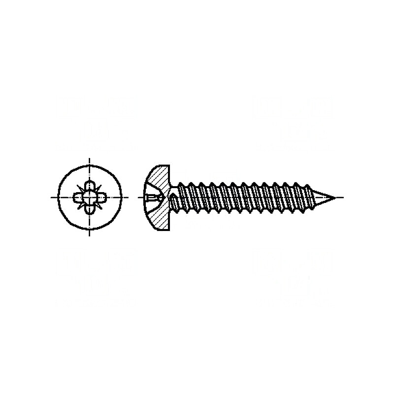 Şurub 2,9x8 Cap Rotund Pozidriv PZ1 Oţel Zincat Øcap 5,6mm | Electronic-mag.ro | Componente Electronice