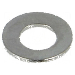 Şaibă rotundă M2 D4,5mm h0,3mm alamă nichelată | Electronic-mag.ro | Componente Electronice