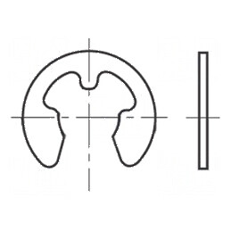 Inel de blocare oțel elastic 3,2mm BN 809 Øext 7,3mm | Electronic-mag.ro | Componente Electronice