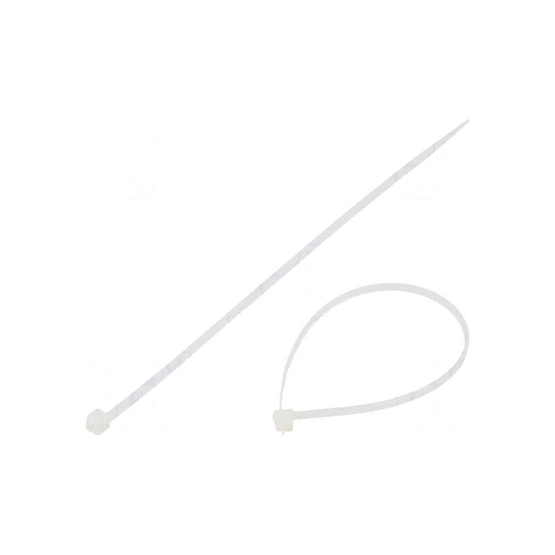 Colier de strângere poliamidă 160mm 2,5mm 80N naturală | Electronic-mag.ro | Componente Electronice