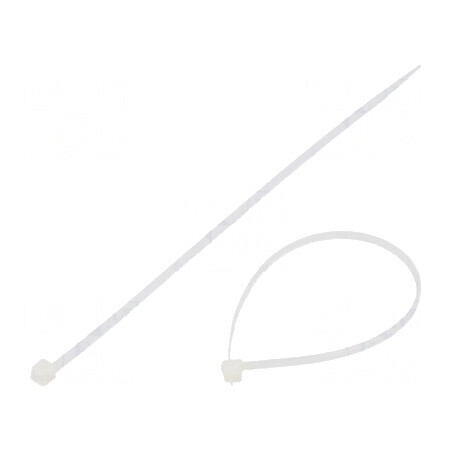 Colier de strângere poliamidă 160mm 2,5mm 80N naturală | Electronic-mag.ro | Componente Electronice