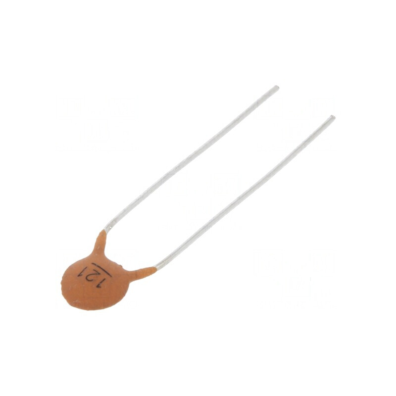 Condensator ceramic 120pF 100V Y5P ±10% THT 5mm | Electronic-mag.ro | Componente Electronice