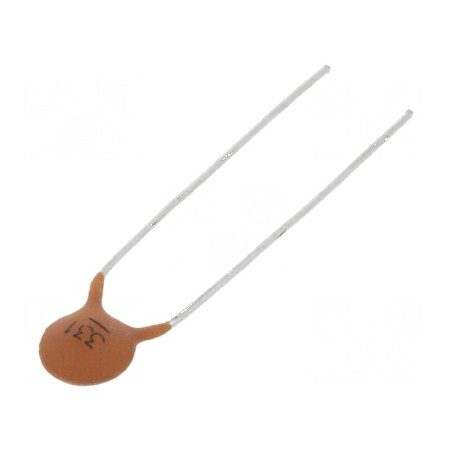 Condensator ceramic 330pF 100V Y5P ±10% THT 5mm | Electronic-mag.ro | Componente Electronice
