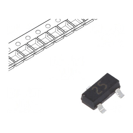 Diodă SMD 100V 215mA 4ns SOT23 Ufmax 0,855V | Electronic-mag.ro | Componente Electronice